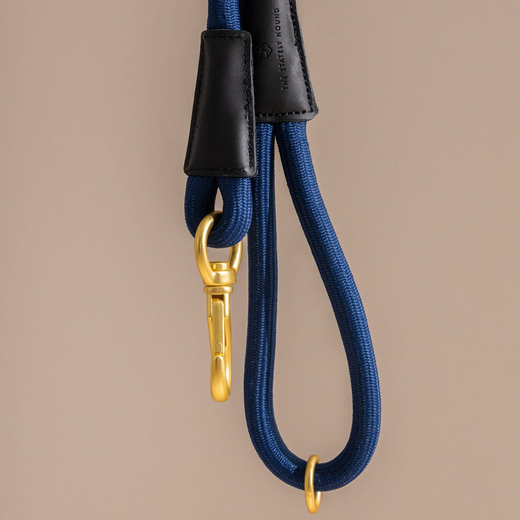 Navy Blue Rope Dog Lead – Durable Design for Medium & Large Dogs