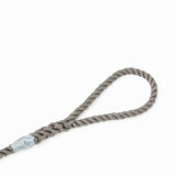Rope dog slip lead for gundogs and training in winter grey, 5ft long The Stately Hound