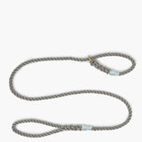 Rope dog slip lead for gundogs and training in winter grey, 5ft long The Stately Hound