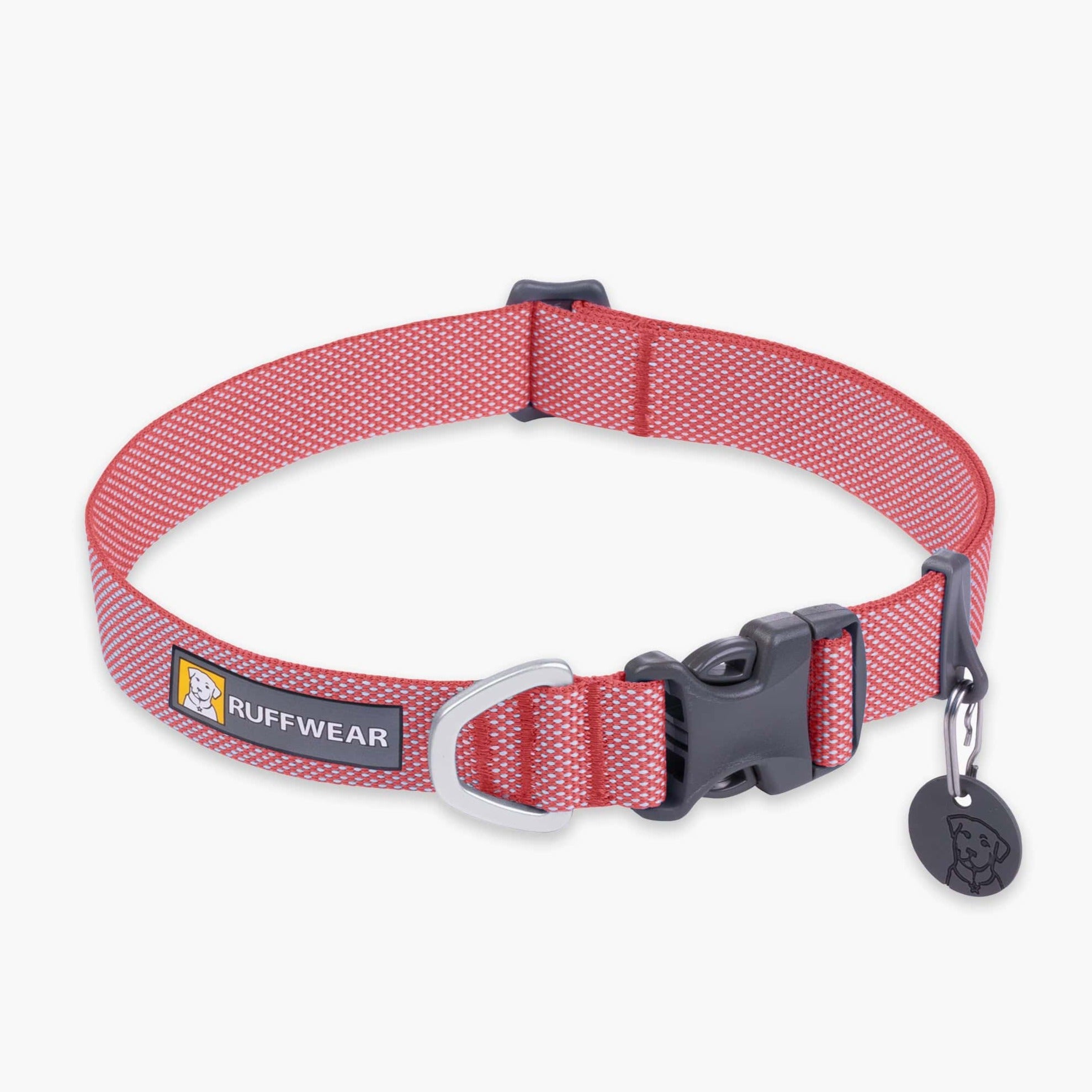 Ruffwear Hi & Light Salmon Pink Dog Collar – Ultralight & Durable for Active Dogs